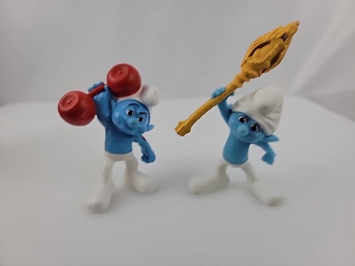 Smurf character barbell and - smurf,